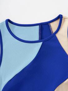 SHEIN Unity Colour Block Tank Top
