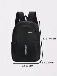 Men Letter Graphic Cổng sạc USB Ba lô máy tính xách tay Túi đi học Túi đi học Ba lô đi học Daypack Túi đựng máy tính xách tay Túi đựng máy tính Túi sách Ba lô Túi đeo vai Túi du lịch Túi thể thao Túi đại học Đồ dùng học tập Trường trung học phổ thông Học sinh trung học phổ thông Học sinh đại học Học sinh trung học cơ sở Học sinh trung học cơ sở Học sinh tốt nghiệp Sinh viên Đại học Trường Cao đẳng Kinh doanh Đi bộ đường dài Du lịch Cắm trại Thể thao - màu đen - Xem 4