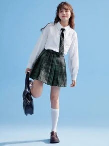 ROMWE J-Fashion Badge Embroidery Shirt - White - View 2