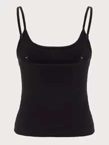 SHEIN EZwear Summer Outfits Basic Form-Fitting Cami Top
