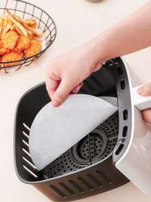 30 piezas Papel para hornear liso redondo - Blanco - Ver 3