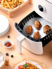 30 piezas Papel para hornear liso redondo - Blanco - Ver 4