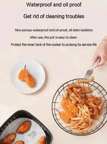 30 piezas Papel para hornear liso redondo - Blanco - Ver 7