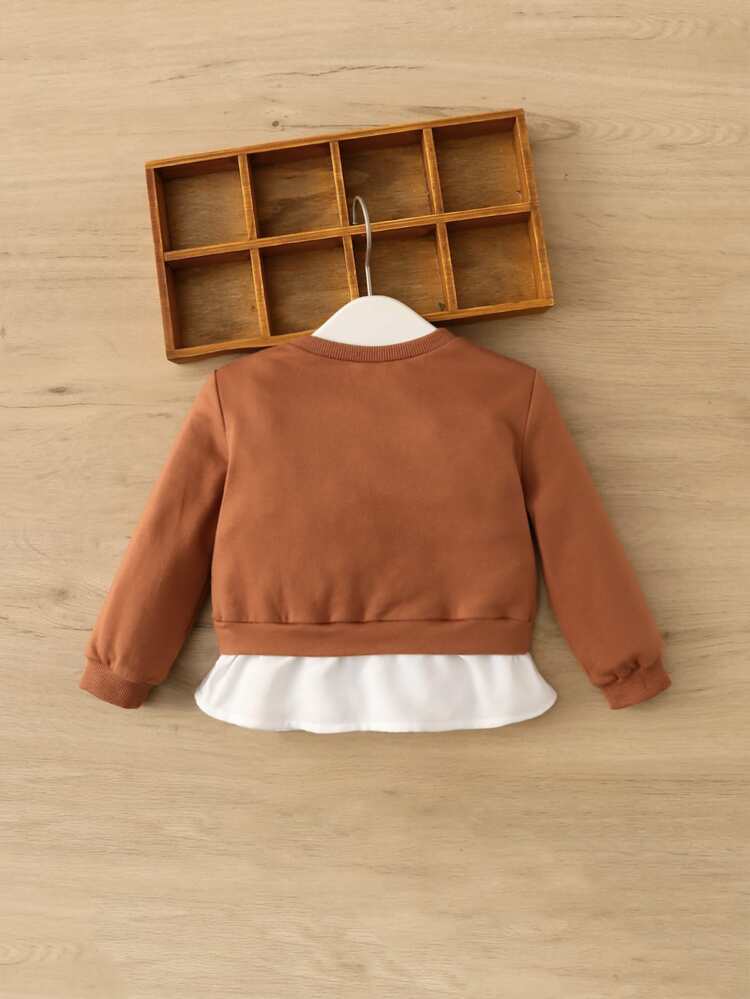 Baby Girl 2 In 1 Sweatshirt Without Bag,In Fall/Winter