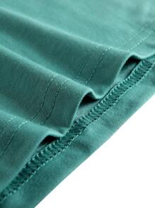 Tops Nam Hoạt hình Slogan Giải trí - Màu xanh Bạc hà - Xem 4