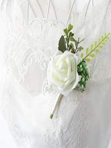 Boutonniere con diseño de flor - Multicolor - Ver 3