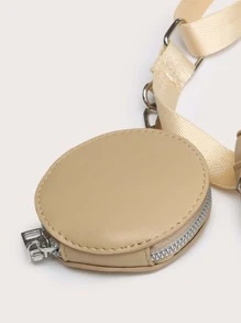 Cangurera minimalista con monedero - Caqui - Ver 6