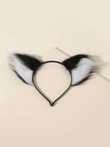 Diadema de disfraz con diseño de oreja - Blanco y Negro - Ver 5