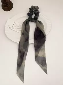 1pc Women Grace Tie Dye Scarf Hair Tie Boho Scrunchies Scrunchy Hair Ties Ponytail - Multicolor - View 4