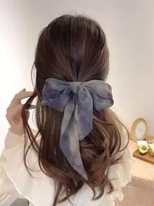 1pc Women Grace Tie Dye Scarf Hair Tie Boho Scrunchies Scrunchy Hair Ties Ponytail - Multicolor - View 5