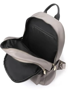 Ba lô Nữ màu trơn Có thể điều chỉnh được Thanh lịch - Màu Khaki - Xem 7