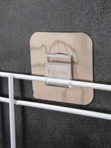 1pc Snap Fastener & Traceless Adhesive Tape For Double Card (only Selling Hook&loop Tape, Basket Not Included) - Multicolor - View 2