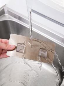 1pc Snap Fastener & Traceless Adhesive Tape For Double Card (only Selling Hook&loop Tape, Basket Not Included) - Multicolor - View 4