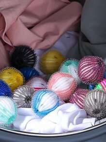 6 piezas Bola de lavandería de color mixto - Multicolor - Ver 6