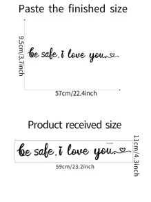 1pc Slogan Graphic Wall Sticker, Black Removable PVC Slogan Wall Decal For Home Decor, Stickers, Wall Decal, Vinyl Decal For Home Decorations, Spring Decoration Items Refresh Your Home, Rama Decoration Stickers Gifts Birthday Graduation - Black - View 6