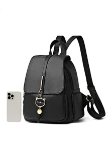 Không thấm nước , Nhẹ , Có thể mang đi Vải in nổi Trang trí Mèo hoạt hình Ba lô  Nắp Đối với Cô gái tuổi teen NỮ Cao đẳng Sinh viên , Cổ cồn trắng Công nhân
工人 Hoàn hảo Đối với Trường học , Cao đẳng , Làm việc , Làm Việc  , Commute , Trở lại Trường - màu đen - Xem 4