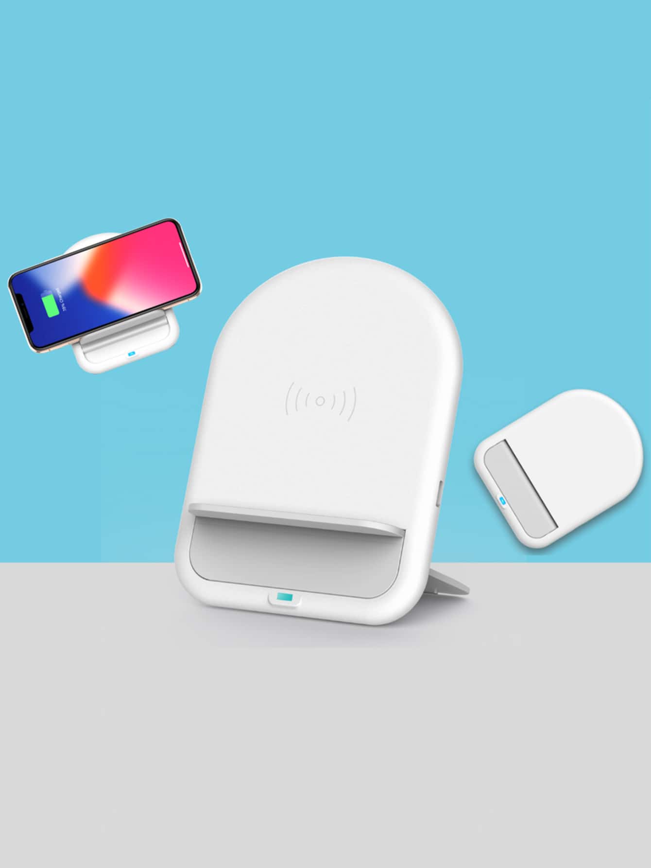 10W Foldable Wireless Charger - White - View 1