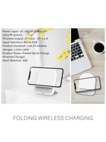 10W Foldable Wireless Charger - White - View 7