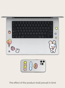 可愛卡通貼紙適用於通用筆記本電腦型號和手機型號 - 彩色 - 查看 3