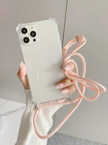 Vỏ điện thoại trong suốt chống rơi có dây buộc - Trong sáng - Xem 1