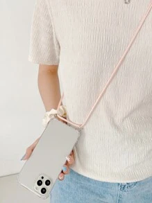 Vỏ điện thoại trong suốt chống rơi có dây buộc - Trong sáng - Xem 2