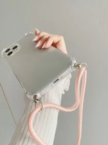 Vỏ điện thoại trong suốt chống rơi có dây buộc - Trong sáng - Xem 4