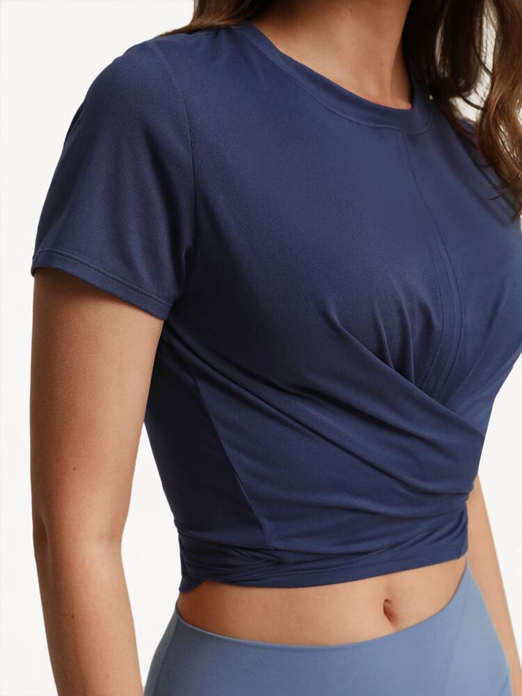 Camiseta De Nudo En El Dobladillo De Secado Rápido
