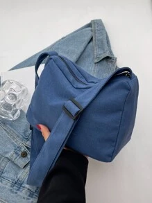 Minimalist Square Bag - Blue - View 1