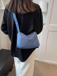 Minimalist Square Bag - Blue - View 2