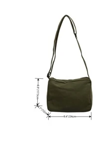 极简方形包 - 軍綠色 - 查看 3