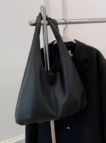 極簡風格流浪包 - 黑色 - 查看 7