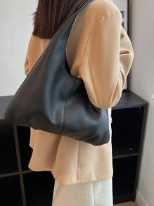 極簡風格流浪包 - 黑色 - 查看 1