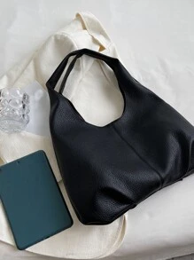 極簡風格流浪包 - 黑色 - 查看 6