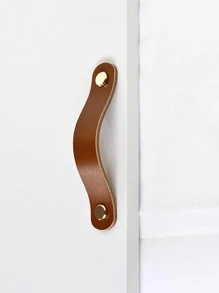 1pc Cabinet Box Handle And Luggage Puller, Random Color - Brown - View 1