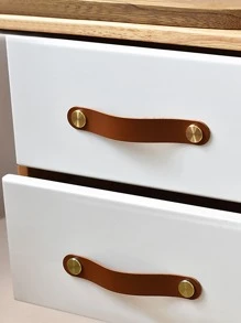 1pc Cabinet Box Handle And Luggage Puller, Random Color - Brown - View 2