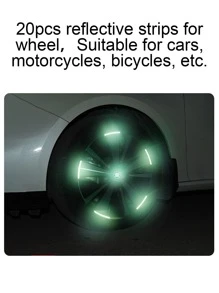 20pcs Reflective Motorbike Wheel Sticker - Multicolor - View 6