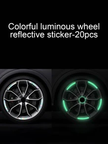 20pcs Reflective Motorbike Wheel Sticker - Multicolor - View 4