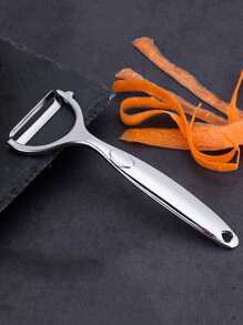 1入組不銹鋼蔬菜削皮器 - 銀色 - 查看 2