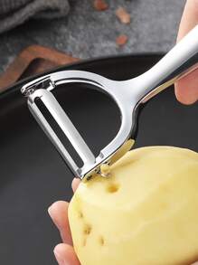 1入組不銹鋼蔬菜削皮器 - 銀色 - 查看 5