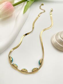 Collar con diseño de turquesa - Multicolor - Ver 2