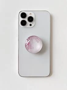 1入組大理石圖案手機氣囊支架 - 粉色 - 查看 1