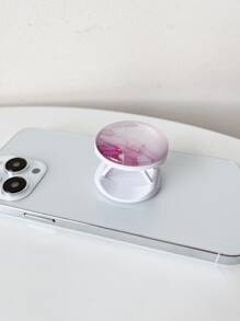 1入組大理石圖案手機氣囊支架 - 粉色 - 查看 3