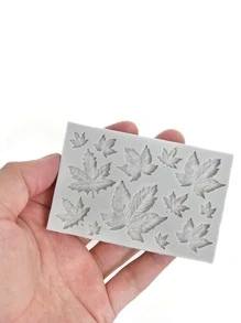 1入組 12 腔葉子巧克力模具，不粘楓葉糖果模具，非常適合製作葉子形狀軟糖、巧克力、肥皂、糖果、冰塊 - 彩色 - 查看 5