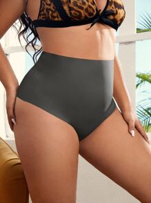 Plus Plain Simple Panty - Dark Grey - View 3