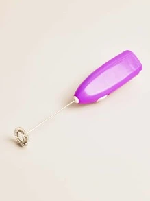 1入組多功能電動奶泡器黑色手持式電池供電打蛋器泡沫機適用於卡布奇諾拿鐵冰沙抹茶熱巧克力迷你飲品攪拌機 - 紫色 - 查看 2