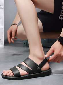 Men Multi-way Wear Casual Sandals - Black - View 4