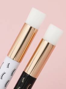 2pcs Multifunctional Lash Shampoo Brushes, Peel Off Blackhead Brush Remover Tool, Nose Pore Deep Cleaning Brush, Facial Cleansing Brushes, Eyelash Extensions Blackhead Brush Washing Brush Eyelash Extension Nose Pore Blackhead Facial Deep Cleaning - Multicolor - View 4