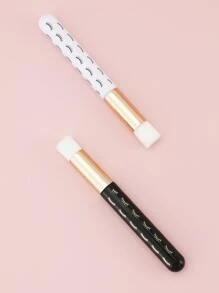 2pcs Multifunctional Lash Shampoo Brushes, Peel Off Blackhead Brush Remover Tool, Nose Pore Deep Cleaning Brush, Facial Cleansing Brushes, Eyelash Extensions Blackhead Brush Washing Brush Eyelash Extension Nose Pore Blackhead Facial Deep Cleaning - Multicolor - View 5