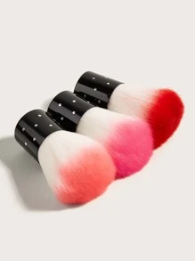 Nail Art Dust Clean Brush,1PC Random Color Manicure Tool Nail Handle Brushes,Nail Brushes Remove Dust Powder for Acrylic Nails Makeup Brushes ,Manicure Brush Clean Up Tools Nail Art Brush Nail Brush For Cleaning Fingernails - Multicolor - View 2