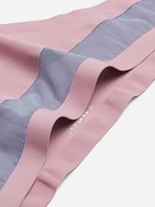 Colourblock Thong Panty - Dusty Pink - View 4